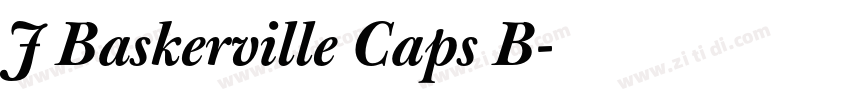 J Baskerville Caps B字体转换